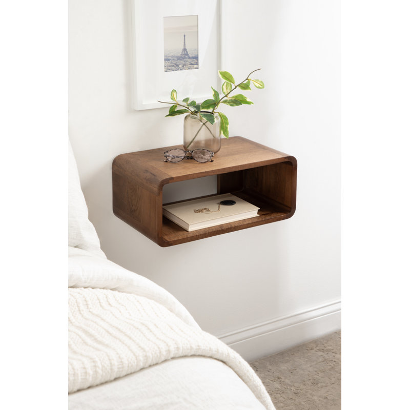 Loon Peak® Wood Floating Side Table | Wayfair