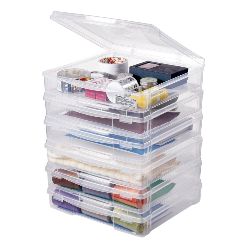 Boîtes transparentes en plastique Scrapbook