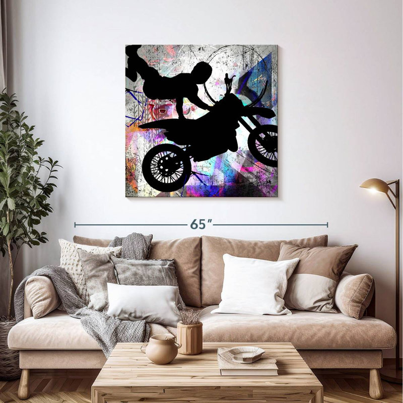 Sireci Extreme Motocross II, 39" H x 39" W