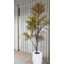 84.3'' Artificial Bamboo Tree In A Tall Beige Checkered Planter Perfect For Indoor And Outdoor Use