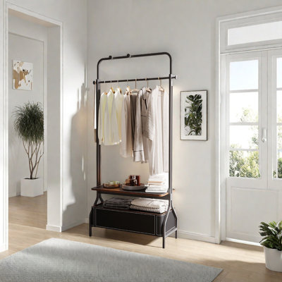 Stainless Steel Wardrobe with Hooks