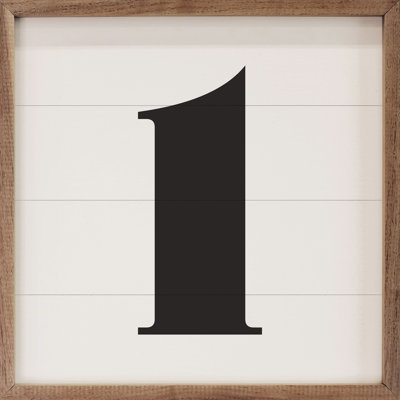 Square Classic Number One White