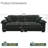 90.55" Modern Chenille Deep Seat, cloud Couch Sectional With Pillows-2052102872