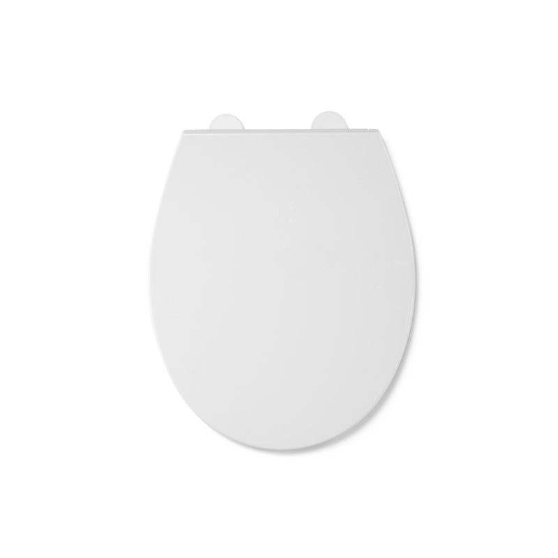 Croydex Capri Toilet Seat Soft Close, Adjustable Hinges Fit All Standard Toilets, Heavy Duty White Polypropylene, Bottom Fixing, Quick Release Toilet Seat
