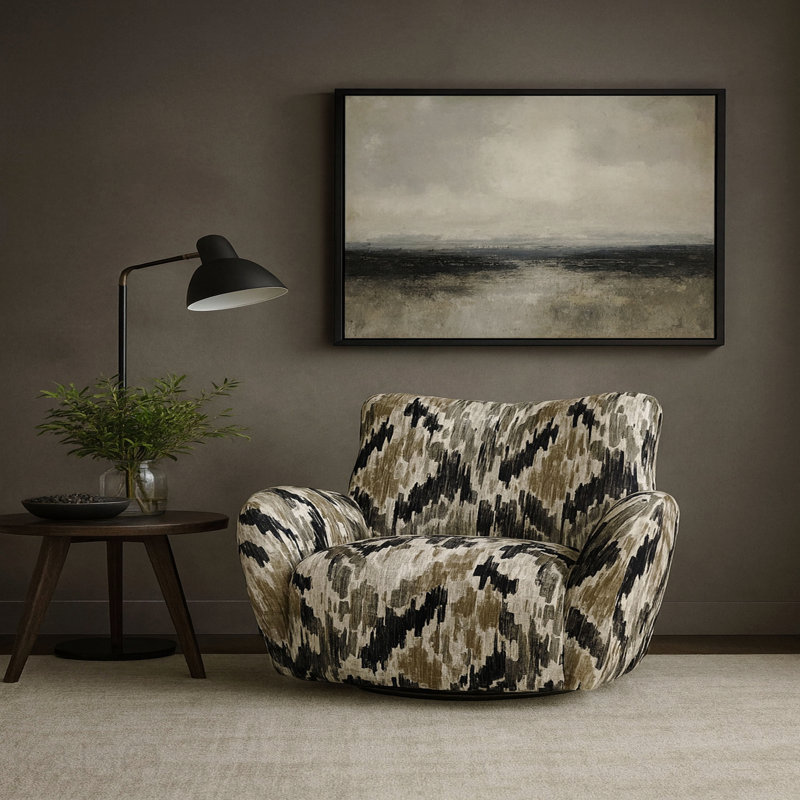 Fauteuil d'appoint pivotant - style plage