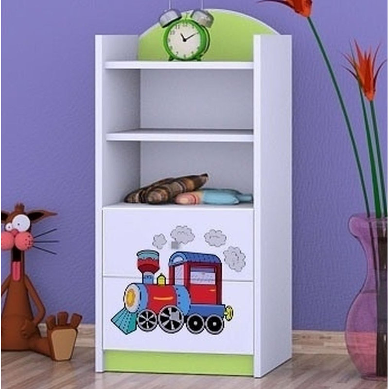 Melody 96cm H X 45cm W Transportation Kids Cube, Green