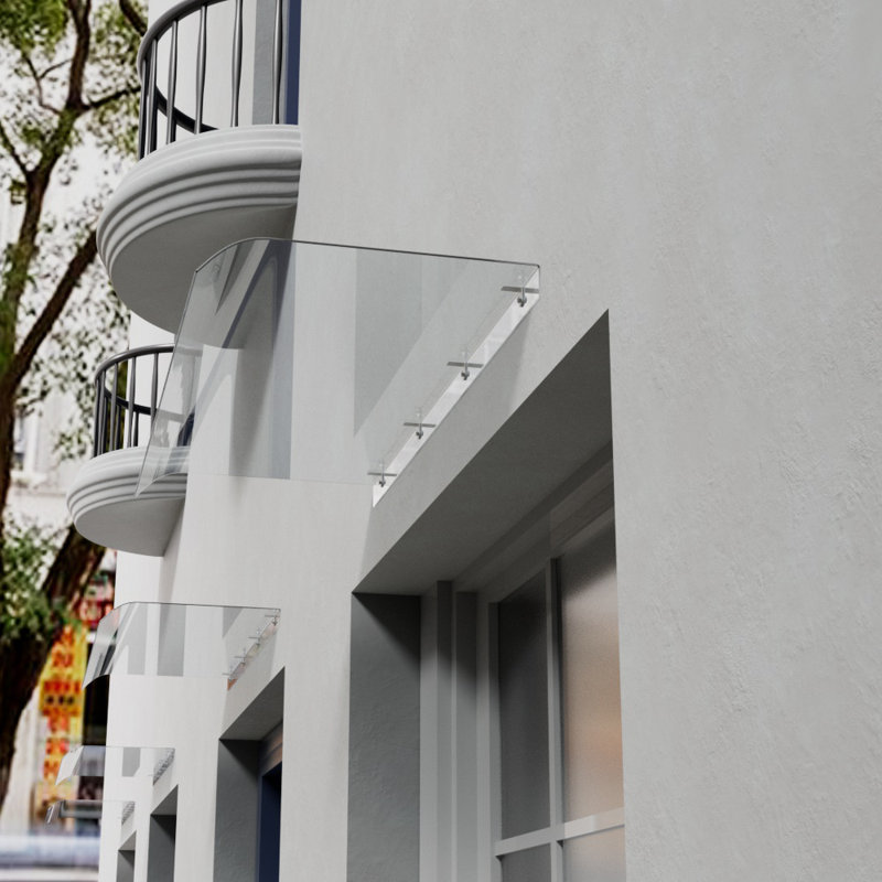 Dakota Fields Plastic Cover Retractable Door / Window Awning