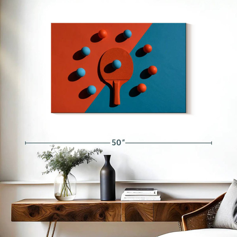 Sireci Color Block Ping Pong, 24" H x 36" W