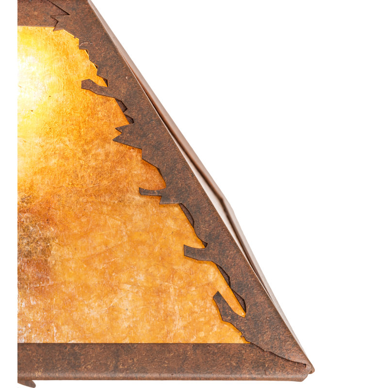 Rustic Lodge Table Lamp, Amber