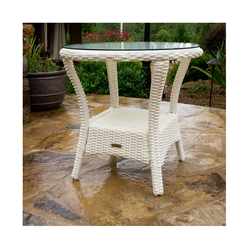Table d'appoint en osier Bayview, Magnolia