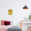 Rêve sur cadre flottant Smiley jaune par House of Lulu-97267544-97267546