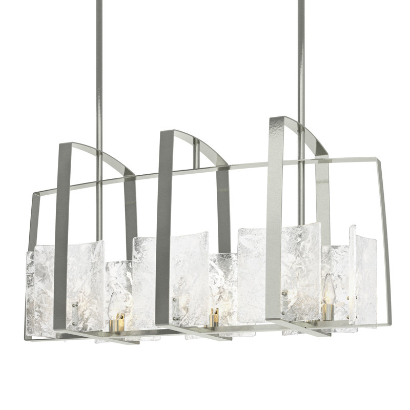 Arc 8 - Light Kitchen Island Linear Pendant, Sterling