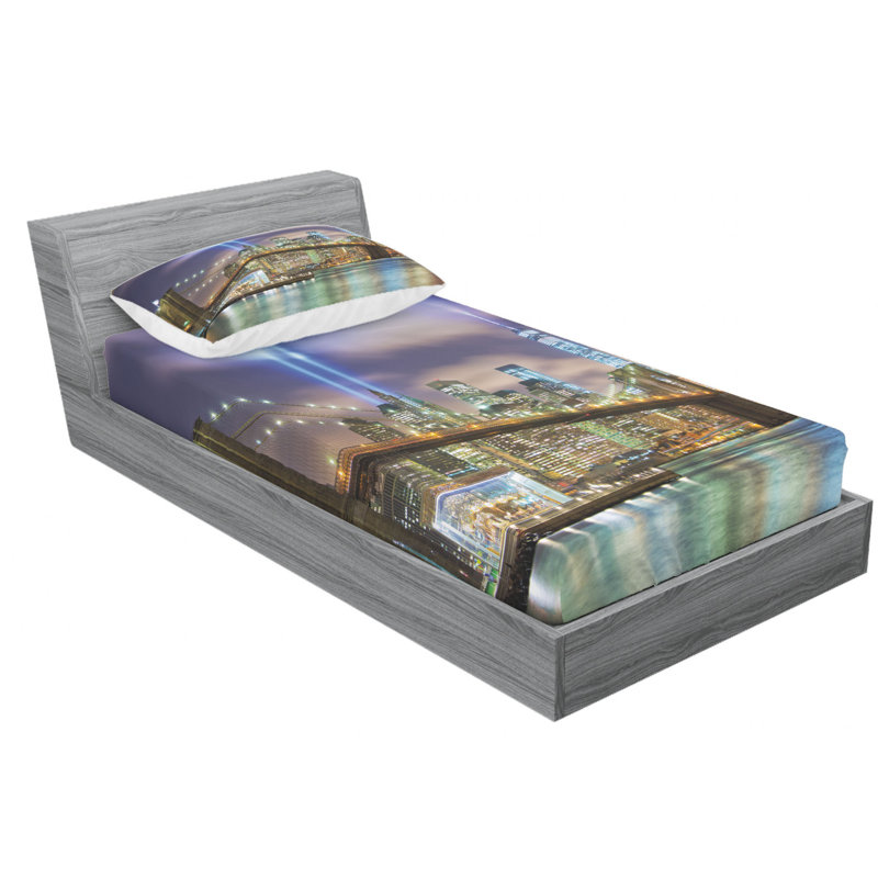 Microfiber Sheet Set, Twin Sheet Set with Fitted Sheet