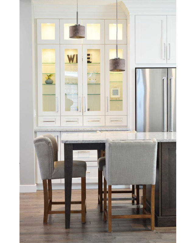Gurganious 2 - Light Kitchen Island Pendant, Silver, Light Brown