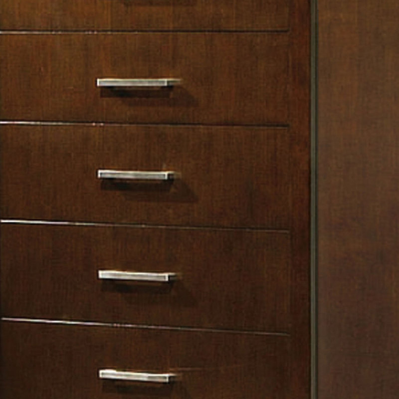 Commode 5 tiroirs l 36 po Semirah, Brun