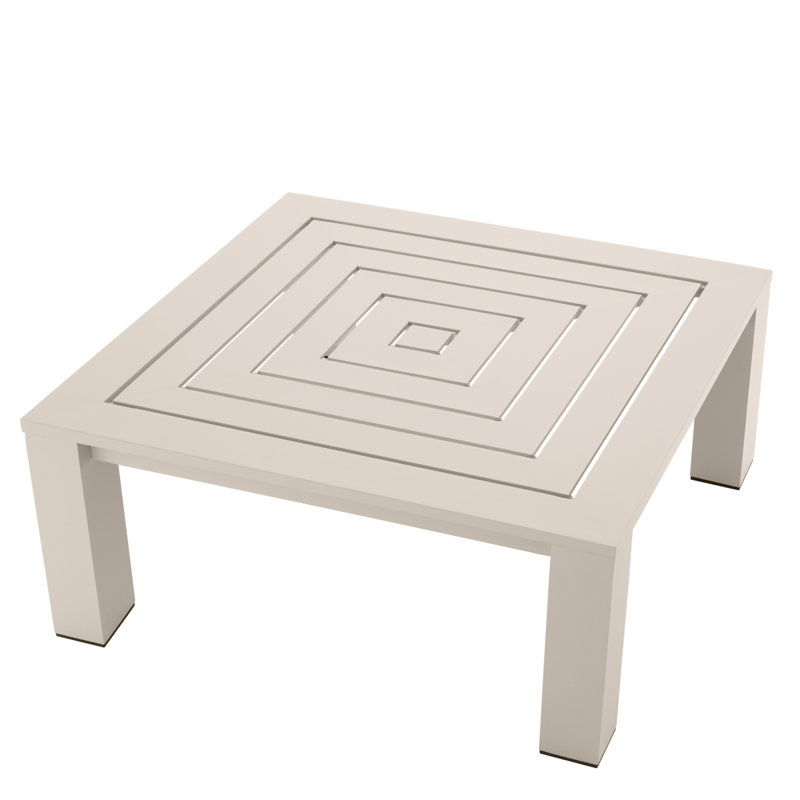 Vistamar Outdoor Coffee Table, Sand, 39.96" W x 39.96" L x 16.93" H