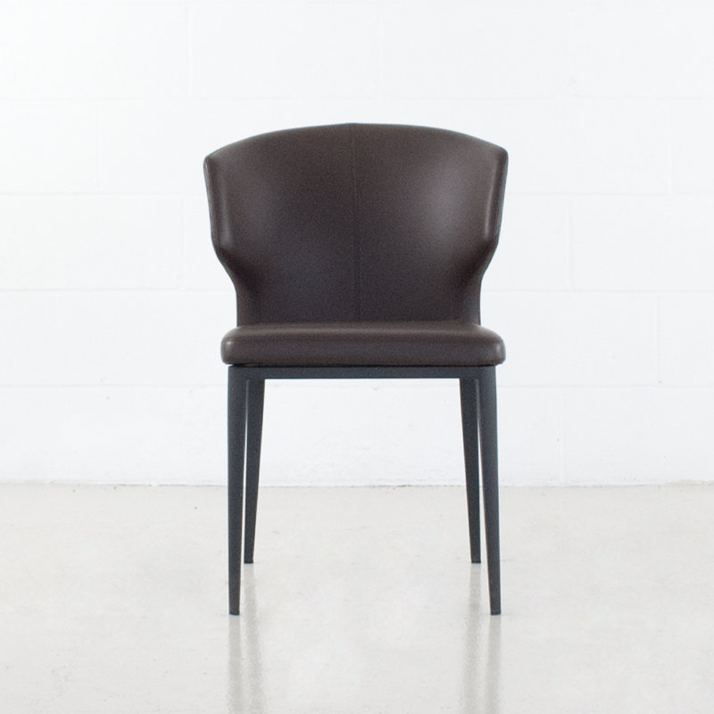 Chaise rembourrée Aislinn, Brun, Noir