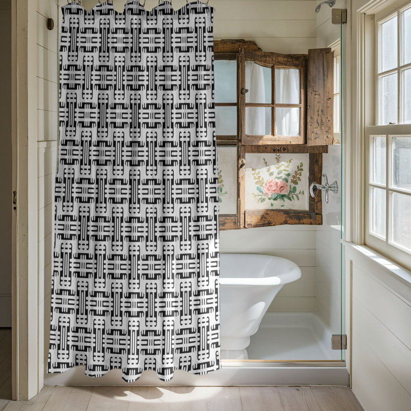 White Tone - Premium Shower Curtain, 74"H x 71"W