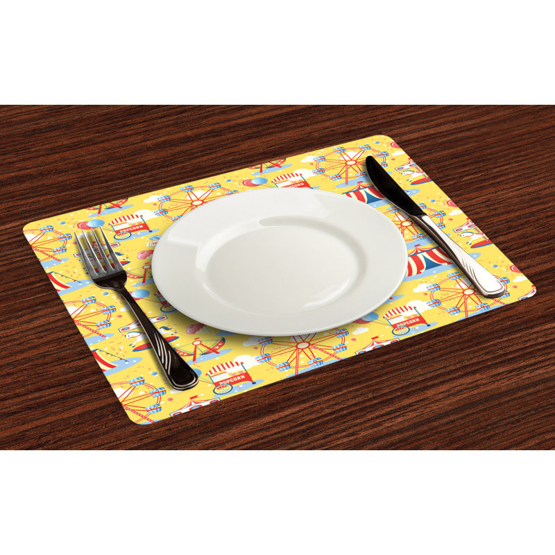 Polyester Abstract Rectangle Placemat