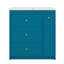 Ensemble de meuble-lavabo 30 po avec lavabo en céramique, ensemble de meuble-lavabo simple autoportant avec quatre tiroirs, unité de rangement de salle de bain moderne