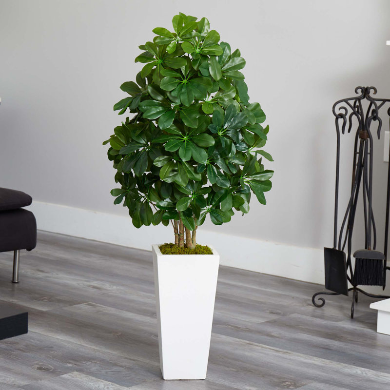 40 " H Faux Ficus Plant in Ceramic Planter
