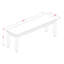 6 pièces de table de cuisine et chaises de salle à manger contenant une table rectangulaire et 4 chaises de salle à manger avec banc, acajou-1801602107-1801602106