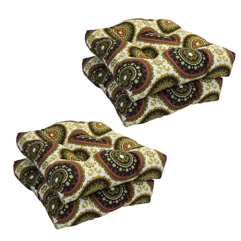 Coussin de siège d'extérieur 4 pièces Bungalow Rose