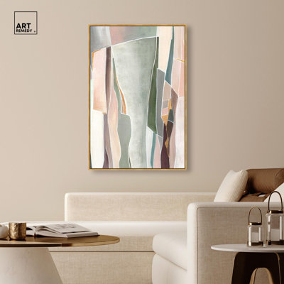 Grande décoration murale Echoes of the Earth par Art Remedy, cadre noir, 10 x 15