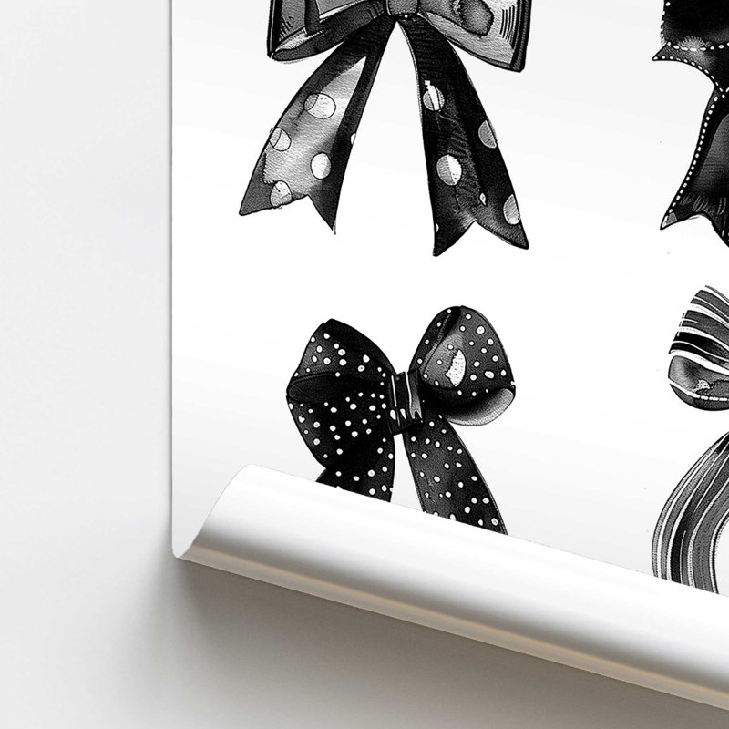 Ensemble de 2 reproductions d'art «Black Tie», H 10 po x l 16 po