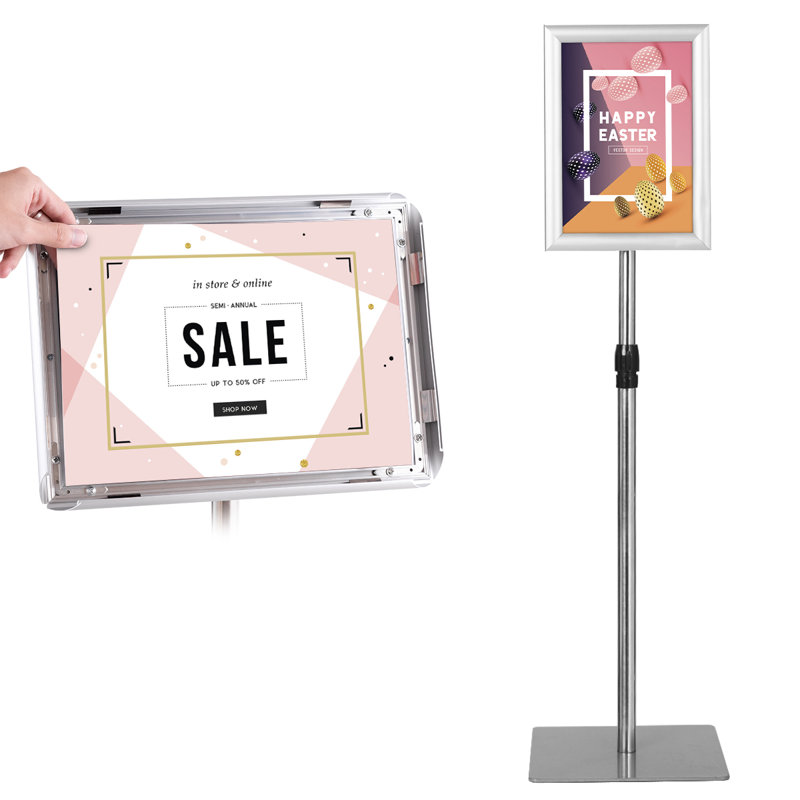 A4 Poster Stand, Silver