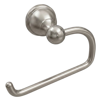Wall Mounted Toilet Paper Holder, Heavy Duty Bathroom Tissue Roll Holder with Modern Minimalist Design, Brushed Nickel