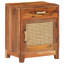 1 - Drawer Solid Wood Nightstand in Brown