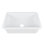 Évier de cuisine rectangulaire en argile réfractaire L 32 po x l 19 po avec crépine et grille d'évier