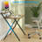Folding Desk No Assembly Required Small Size, 2-Tier Foldable Computer Desk With Shelf For Home Office, Space Saving Portable Laptop Study Foldable Table For Small Spaces