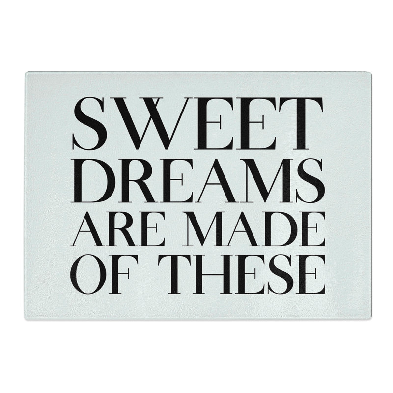 Sweet Dreams Typography Chopping Board, 28.5cm W x 39cm L
