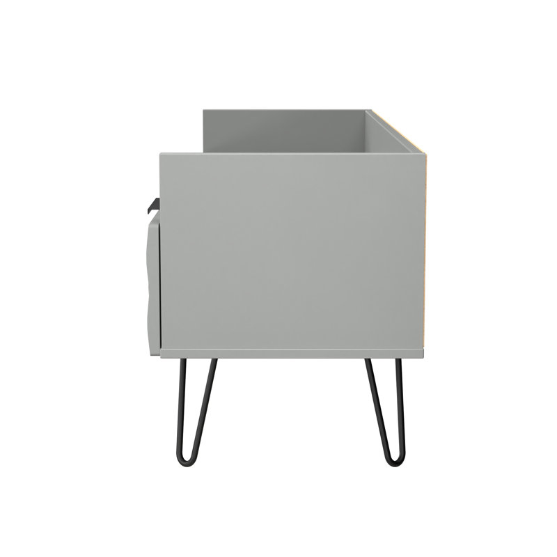Tarkio 2 Drawer Coffee TV Unit, Grey
