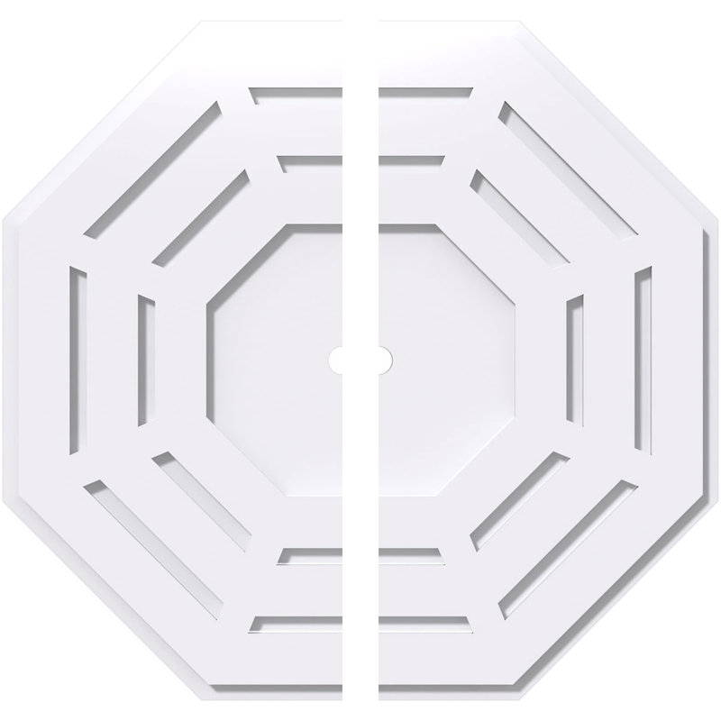 Médaillon de plafond contemporain en PVC Westin, H 24 po x l 24 po x P 1 po