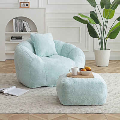 Fauteuil à billes avec tabouret Boneless