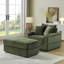 Canapé avec 2 coussins décoratifs et un repose-pieds, Canapé Comfy Sofa-130187456-130187459