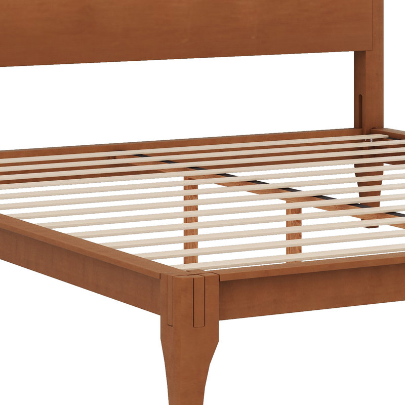 Lit plateforme Bamboo Wood, Grand lit, Brun