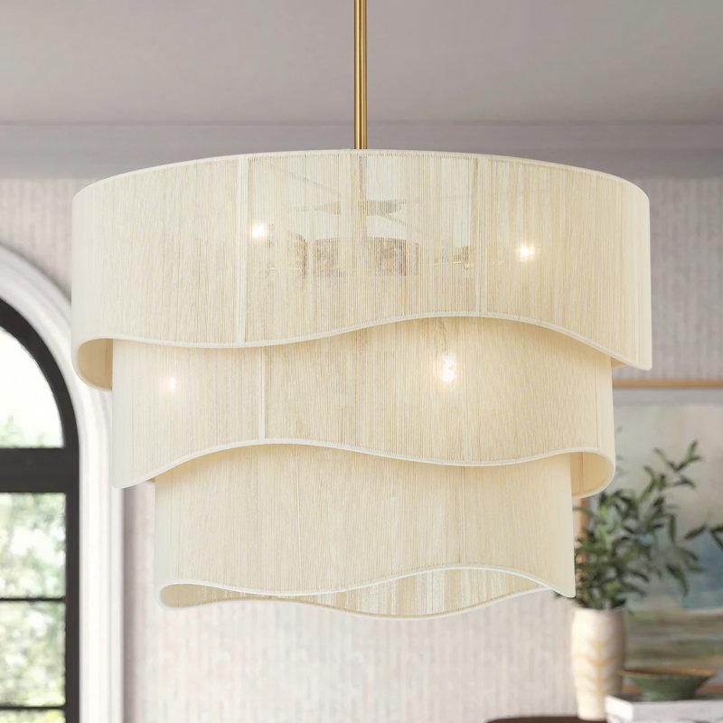 Lustre tambour 6 lumières Ashli