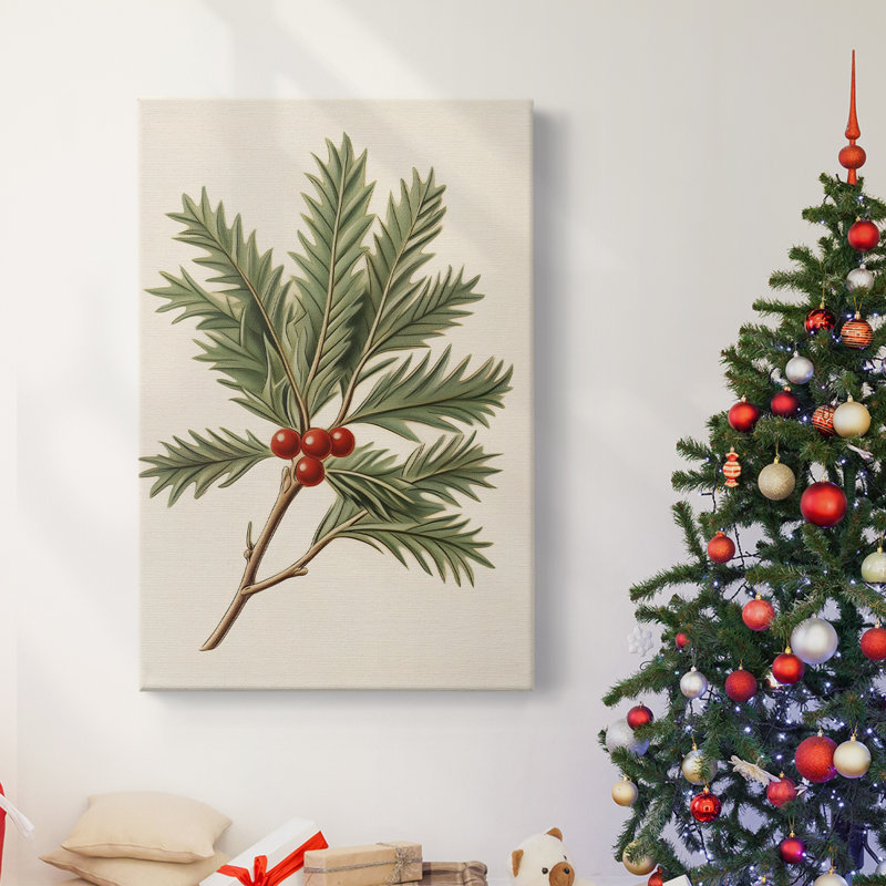 Art des Fêtes de Noël - Toile tendue avec châssis - Série 2-CCLX III, H 48 po x l 32 po