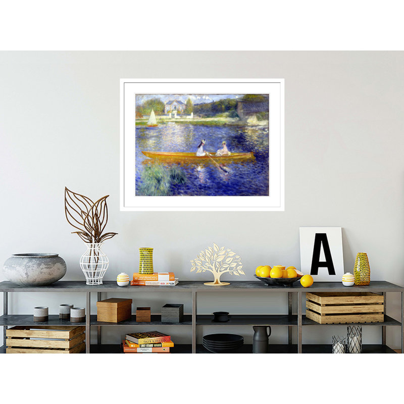 «The Skiff (La Yole)» par Pierre-Auguste Renoir, impression giclée encadrée, H 17,75 po x l 21,48 po