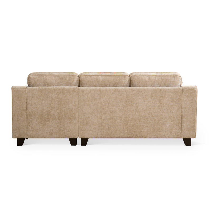 Howington 3 Seater Corner Sofa, Beige, Right Hand Facing