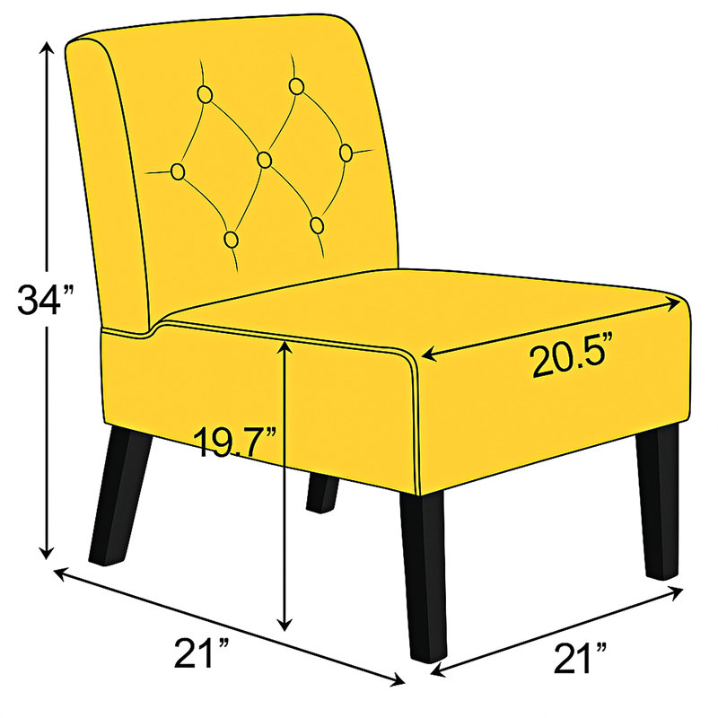 Fauteuil d'appoint capitonné