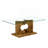 Rectangular tempered glass tabletop dining table-1454051865