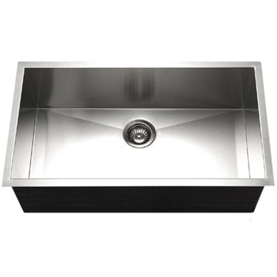 Contempo 32'' L Single Bowl Stainless Steel Kitchen Sink