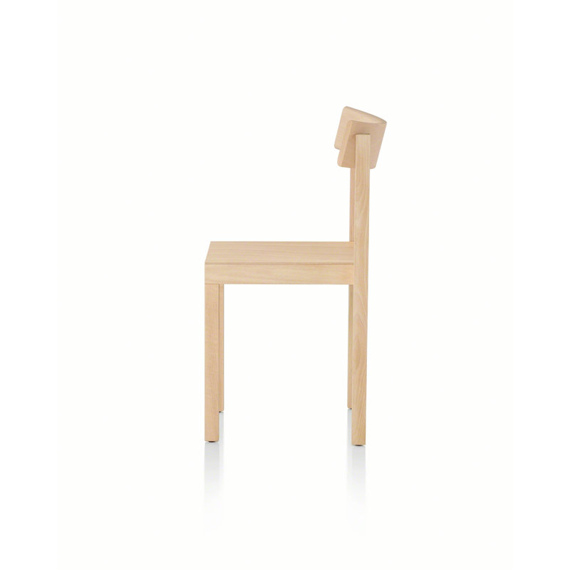 Primo Solid Wood Stacking Side Chair, Natural