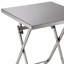 Elowen Gun Metal Trestle Base Dining Table Seats 2