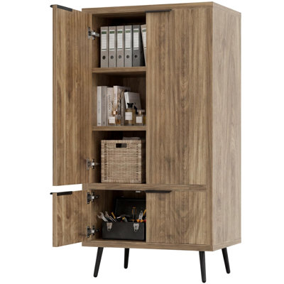 Classeur avec tablettes et portes réglables